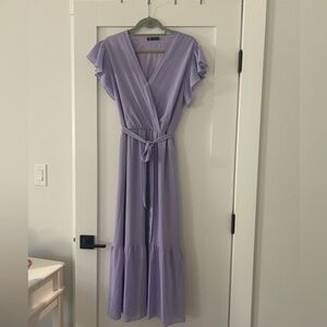 Chic Lavender Maxi Dress